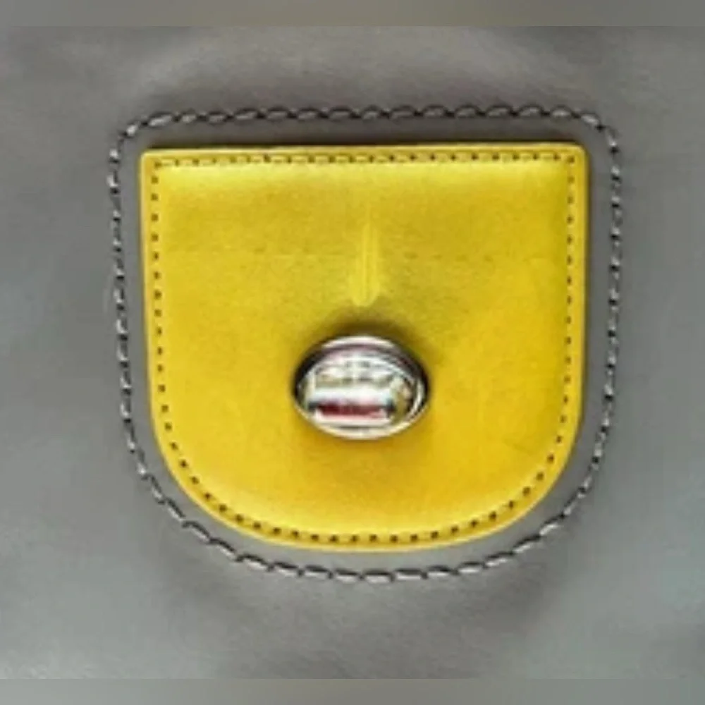 Coach Legacy Willis Archival Crossbody Bag - Gray/Yellow Handbag GUC - Picture 6 of 10